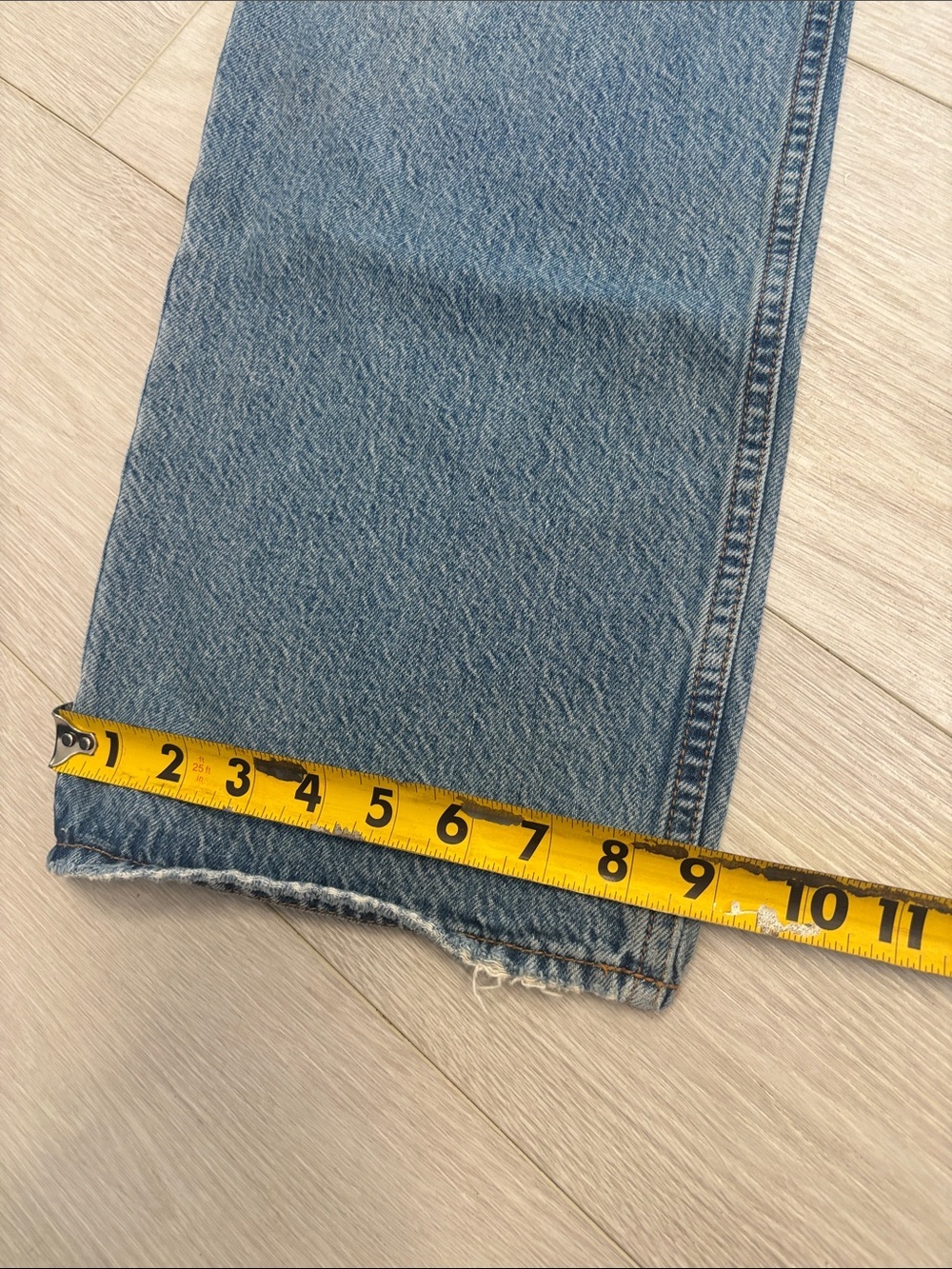 Abercrombie and Fitch the loose high rise jeans blue size 27 / 4 R - Picture 9 of 12